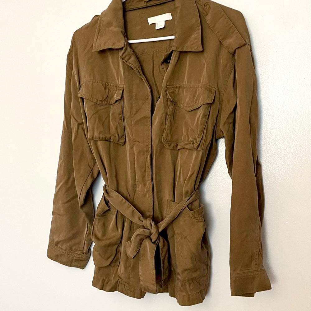 H&M Brown Belted Jacket